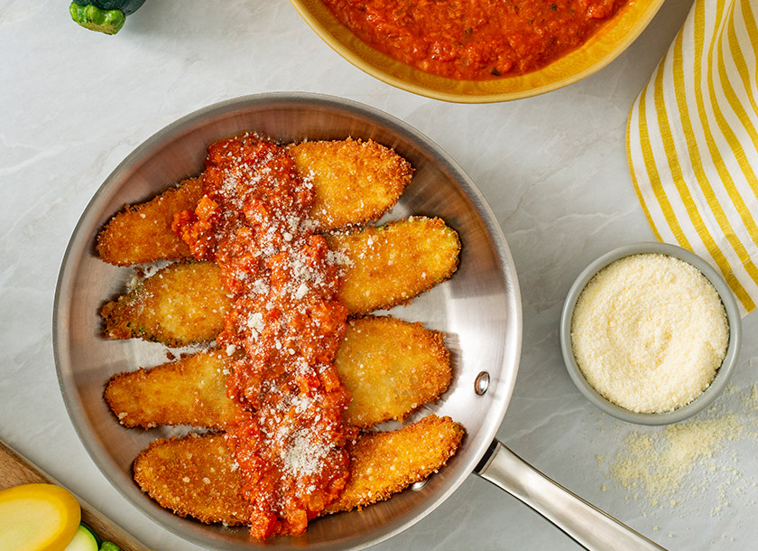 Skillet Parmesan Zucchini